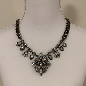 Vintage Rhinestone Statement Necklace
